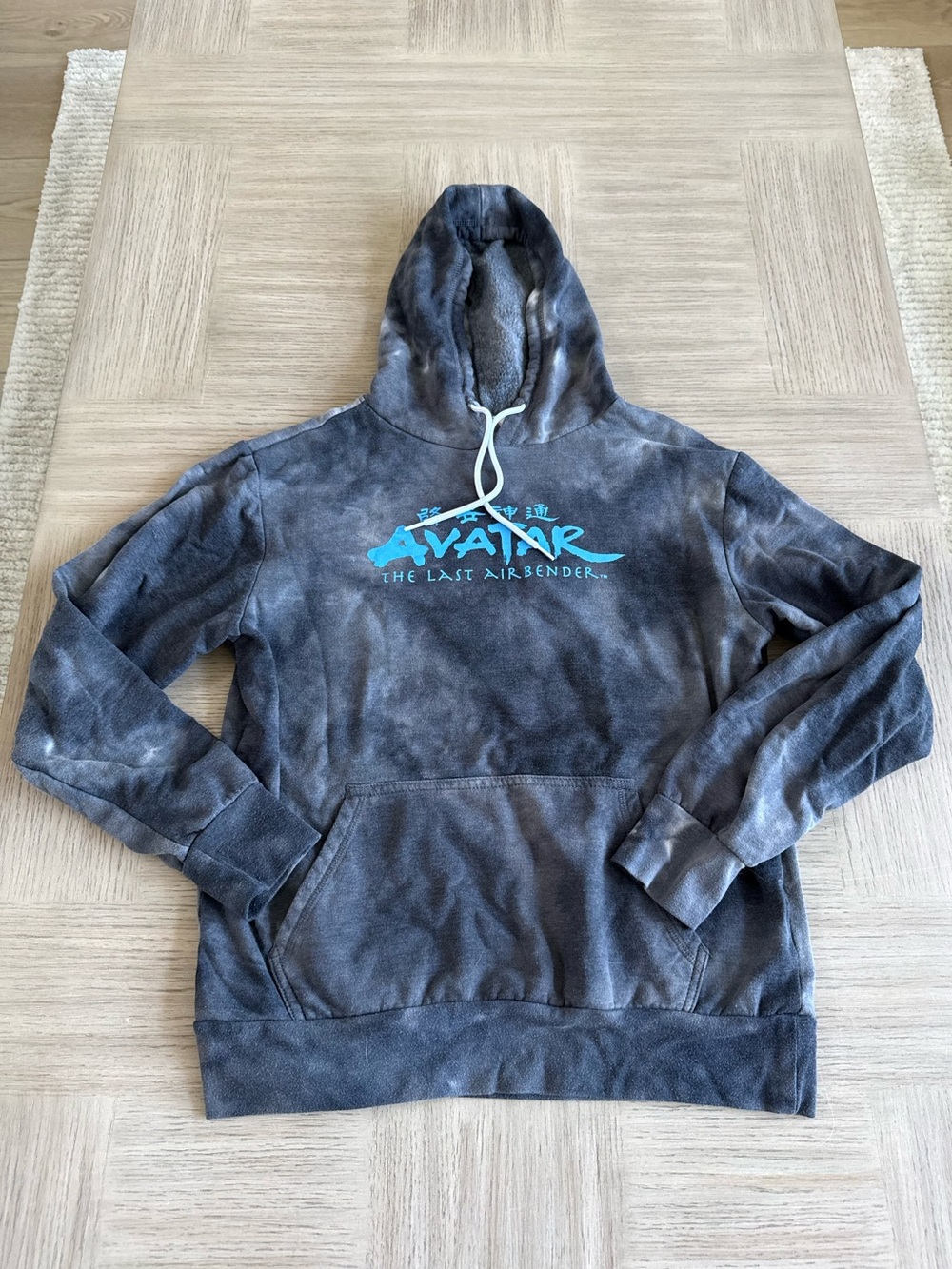 Adult Unisex Anime Avatar Last Airbender Logo TV Show Hoodie Sweatshirt SZ M EUC
